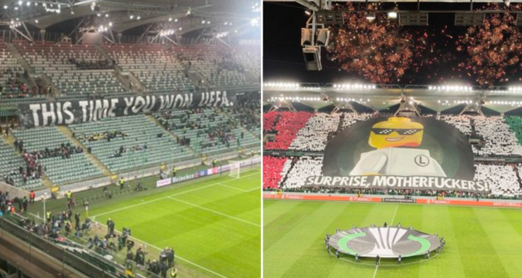 Legia Varsovia se burló de castigo de la UEFA.