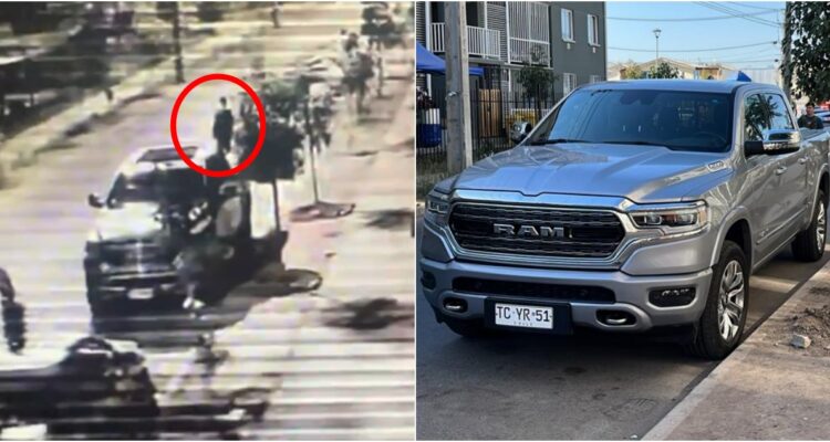Video grabó a delincuente que abandonó la camioneta robada a Américo