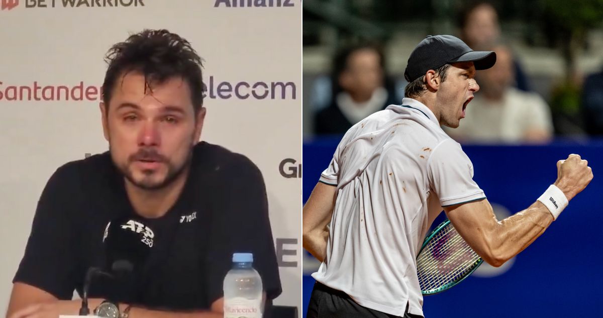 El llanto y desolación de Wawrinka tras caer ante Jarry en Buenos Aires: “Es difícil perder así”