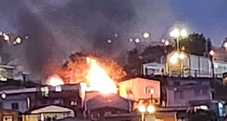 Incendio en Valparaíso