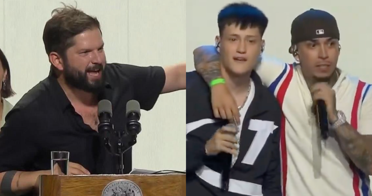 Presidente Boric fue ovacionado tras eufórica presentación a Young Cister y Kid Vodoo: “Mi hermano…”
