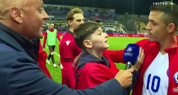 Alexis Sánchez y su emoción tras triunfo de Chile a Albania