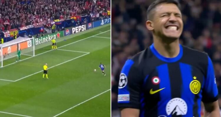 Alexis Sánchez y su penal que perdió por el Inter ante Atlético en definición de Champions League