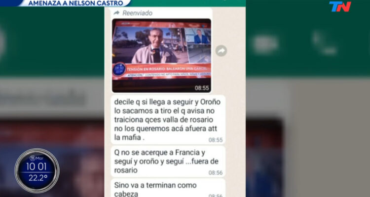 Mafias amenazan de muerte a equipo de prensa argentino: “Fuera de Rosario o terminarán como Cabezas”