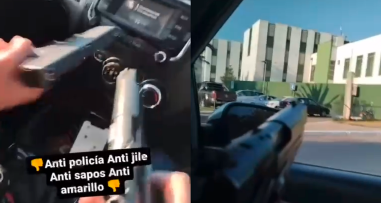 Detienen a acusado de apuntar con armas hacia comisaría de Conchalí y subir el video a Instagram