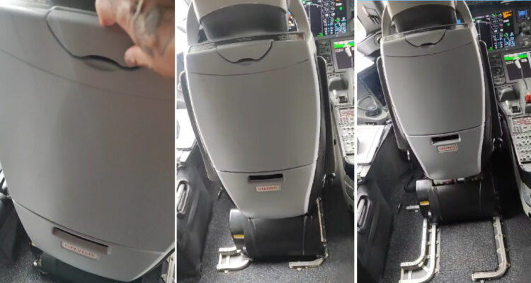 Asiento motorizado que habría protagonizado incidente en vuelo Latam