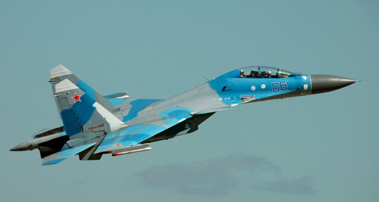 Imagen de archivo de un Su-30MK de la Fuerza Aérea Rusa