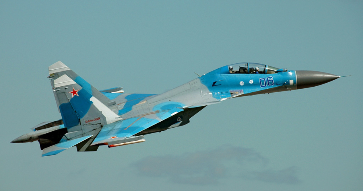 Imagen de archivo de un Su-30MK de la Fuerza Aérea Rusa