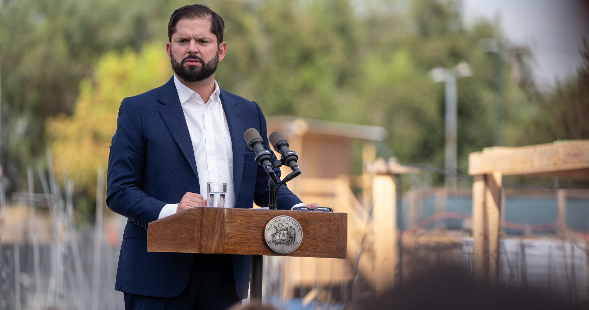 presidente gabriel boric encabeza la ceremonia de reinicio de obras de la comisaría de La Farfana