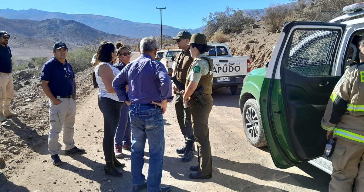 Búsqueda de 4 jóvenes en Petorca
