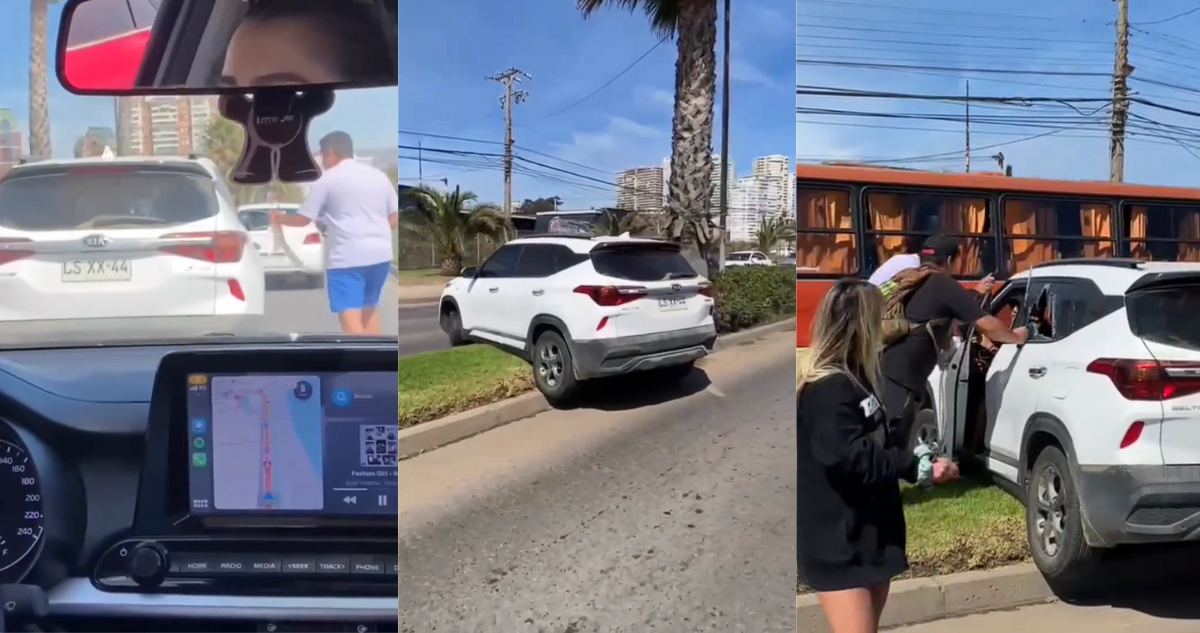 conductores ayudan a detener a sujeto que habría robado a turista en Viña