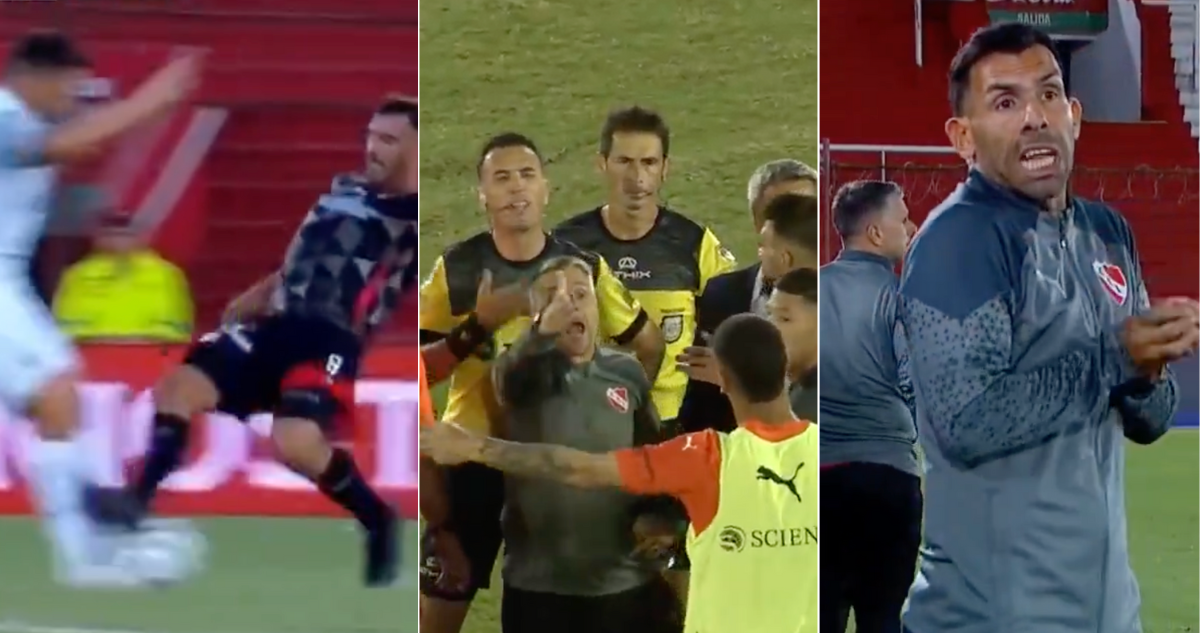 Polémico partido entre Independiente y Barracas Central.