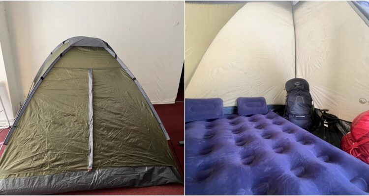 A $14 mil la noche: viralizan carpa “cinco estrellas” de Airbnb para alojarse en Santiago