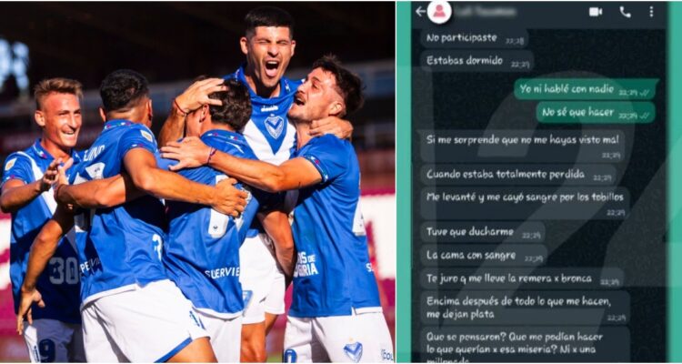 Los chats filtrados que complican a jugadores de Vélez tras denuncia por violación