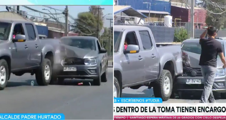 Choque captado por Canal 13