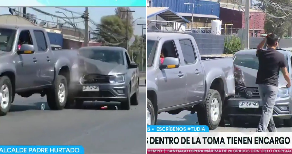 Choque captado por Canal 13