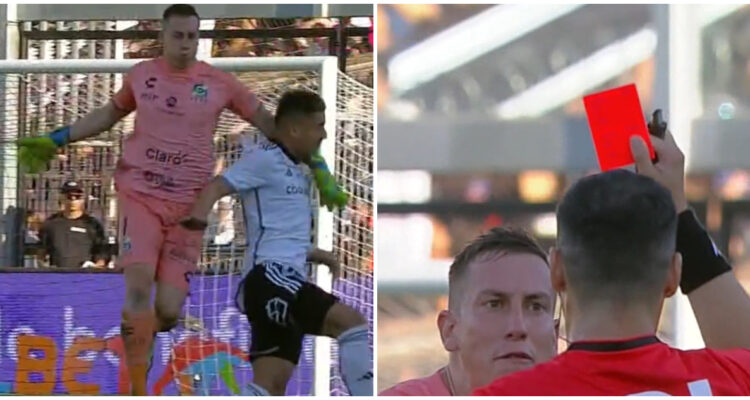 Nacho González fue expulsado en el Colo Colo vs Everton.