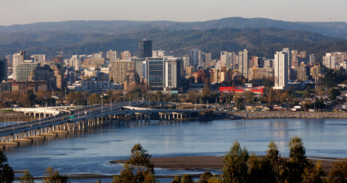 Fotografía de concepción desde san pedro de la paz