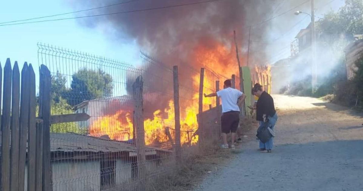 Detienen a autor de incendio que provocó destrucción de vivienda en Lota