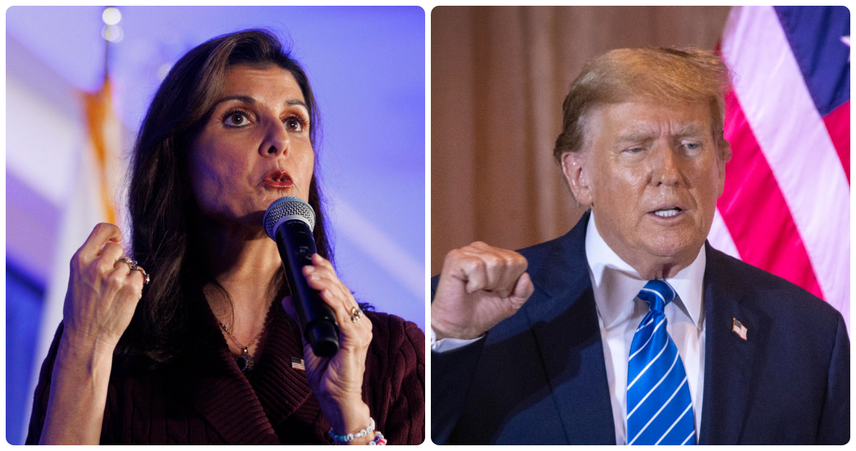 Nikki Haley y Donald Trump
