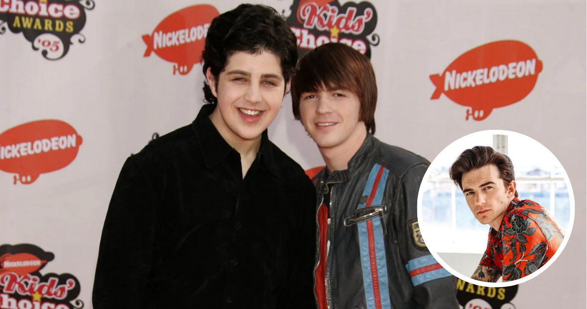 Drake Bell en promoción de Drake y Josh en referencia a supuesto episodio de abuso sexual