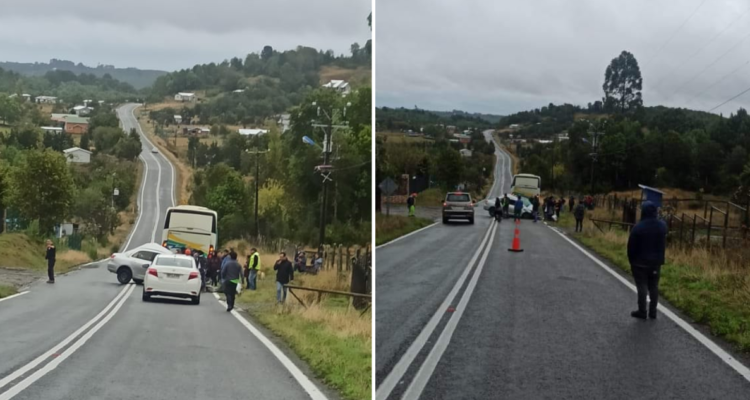 Conductor de vehículo muere tras colisionar con bus que llevaba 30 pasajeros camino a Calbuco