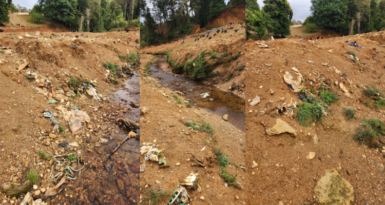 Vecino de vertedero Morrompulli denuncia a la SMA que avalancha de basura fue tapada con tierra