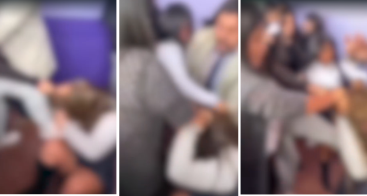 – Puños, gritos y patadas: captan brutal pelea entre estudiantes del Liceo Comercial de Valdivia