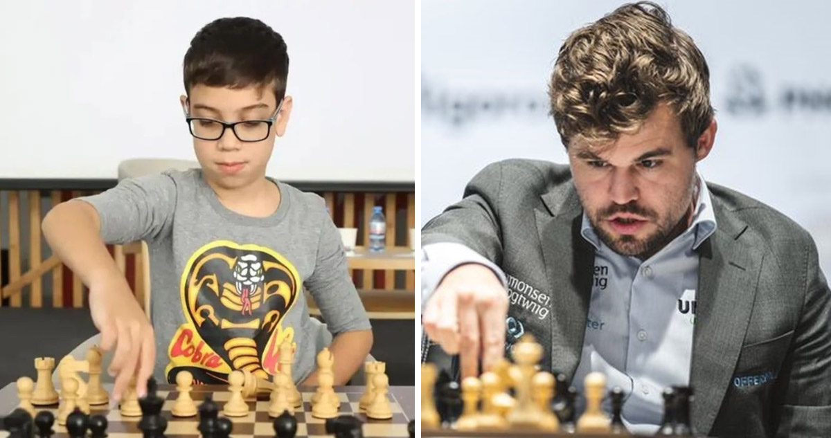 Niño argentino Facundo Oro derrotó al gran maestro Magnus Carlsen.