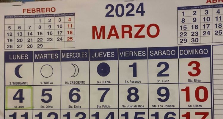 Cuáles son todos los feriados de marzo y del año 2024, además de los de Semana Santa y cuándo será fin de semana largo en Chile.