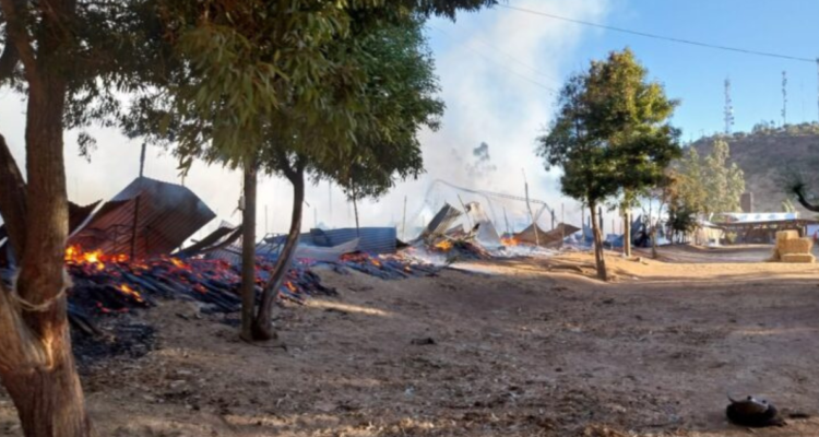 Incendio en Fiesta de la Vendimia de Marchigüe por el que una mujer fue detenida