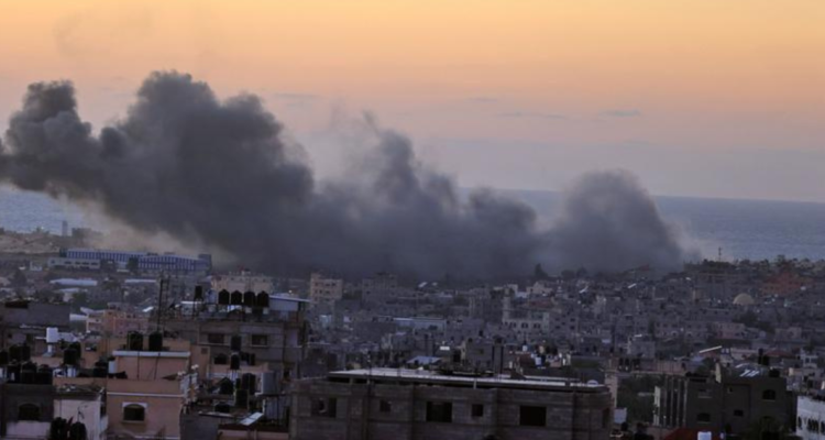 Imagen de archivo de un ataque en Gaza