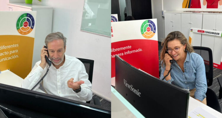 Gerentes de Carozzi contestan y atienden llamados en el Día del Consumidor