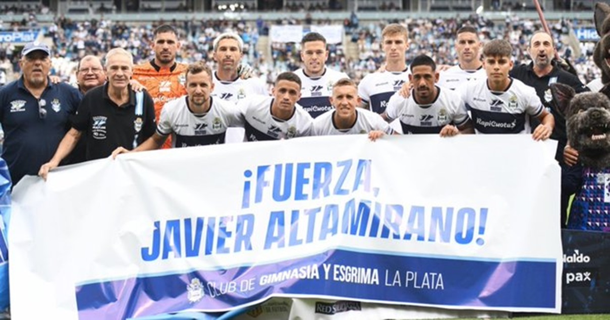 Gimnasia tuvo lindo gesto con chileno Javier Altamirano.
