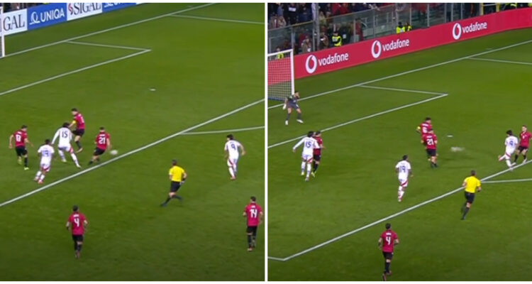 Víctor Dávila jugó en ‘modo crack’ ante Albania.