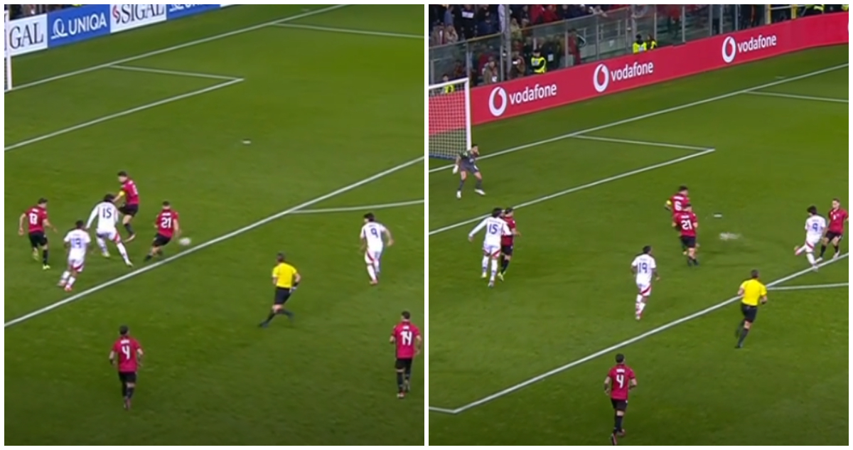 Víctor Dávila jugó en ‘modo crack’ ante Albania.