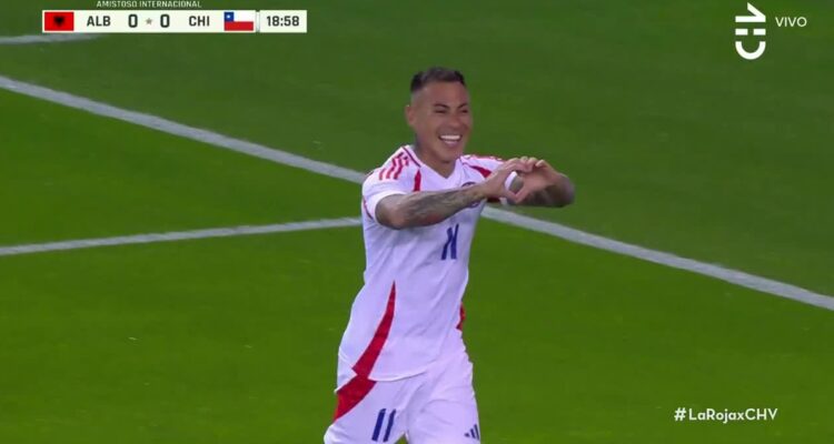 Eduardo Vargas brilló en triunfo de Chile ante Albania.