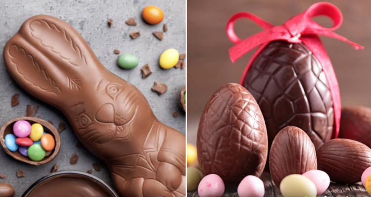 Huevitos de chocolate y alza