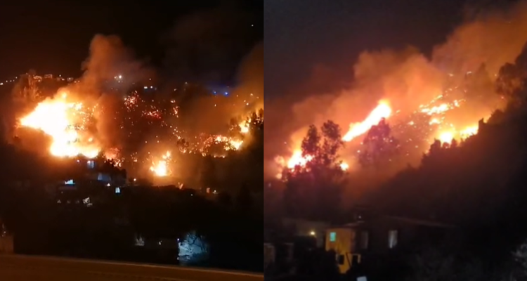 Incendio Cerro Cordillera