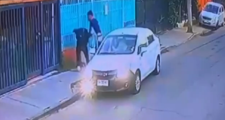 Registran intento de secuestro sufrido por dos niñas cuando iban al colegio en Maipú