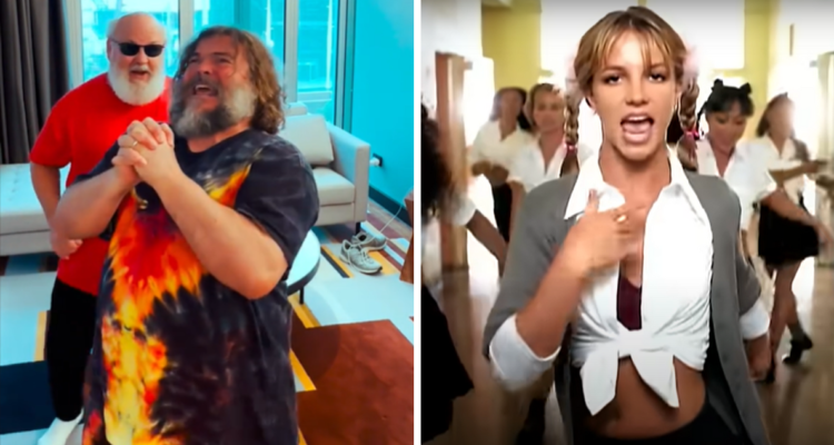 Jack Black y Kyle Glass hicieron estallar TikTok con su cover de Baby One More Time de Britney Spears, canción que estará en Kung Fu Panda 4.