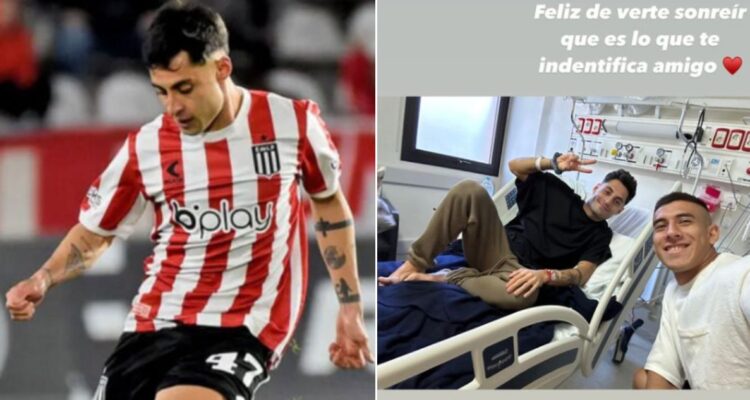 Zaid Romero, defensor de Estudiantes, exhibió primera imagen de Javier Altamirano tras su episodio de convulsión