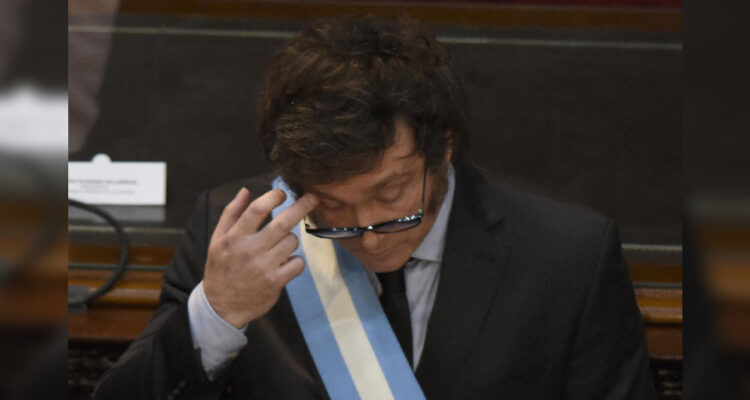 Fotografía archivo del presidente de argentina, Javier Milei