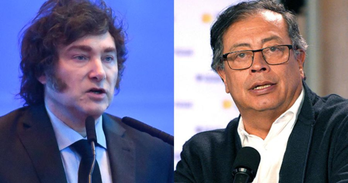 javier Milei y Gustavo Petro