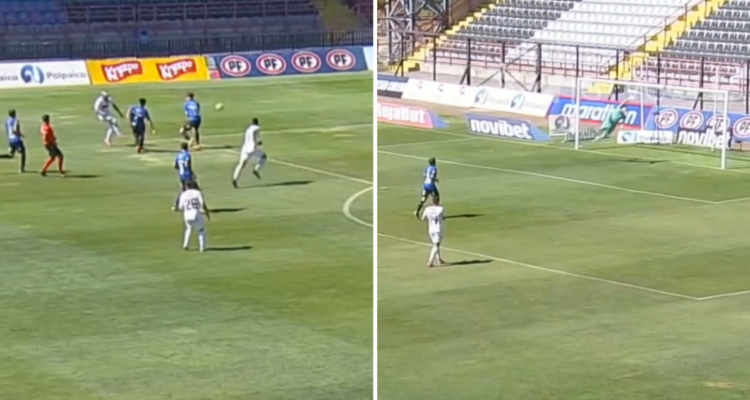 Juan Carlos Gaete de vistió de gala para marcar un golazo ante Huachipato.
