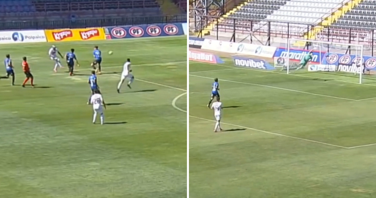 Juan Carlos Gaete de vistió de gala para marcar un golazo ante Huachipato.