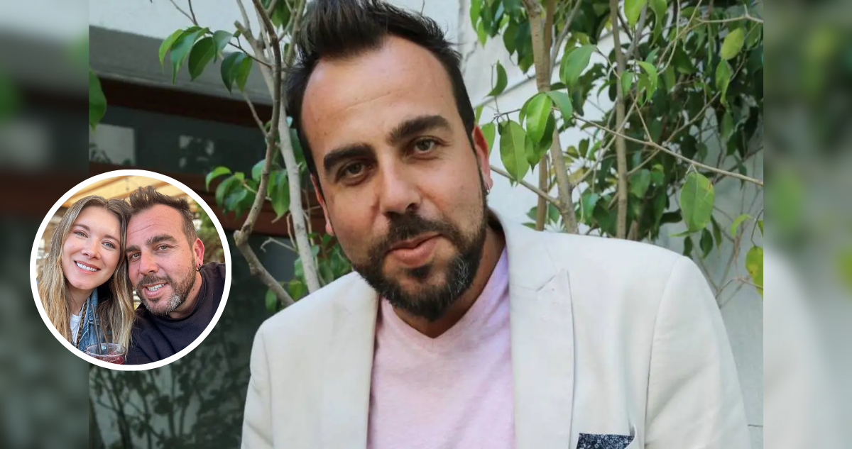 Francisco Kaminski junto a su ex pareja, Carla Jara en referencia a su separación