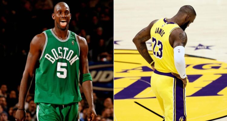 Kevin Garnett y su ‘palazo’ a LeBron James