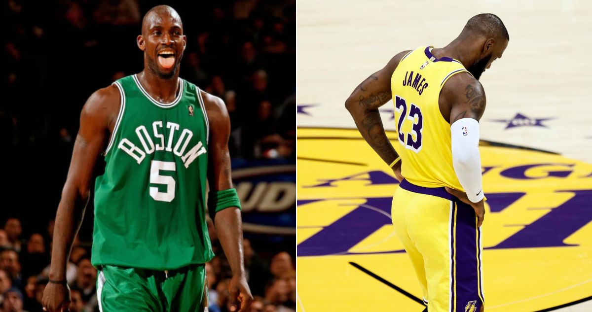 Kevin Garnett y su ‘palazo’ a LeBron James