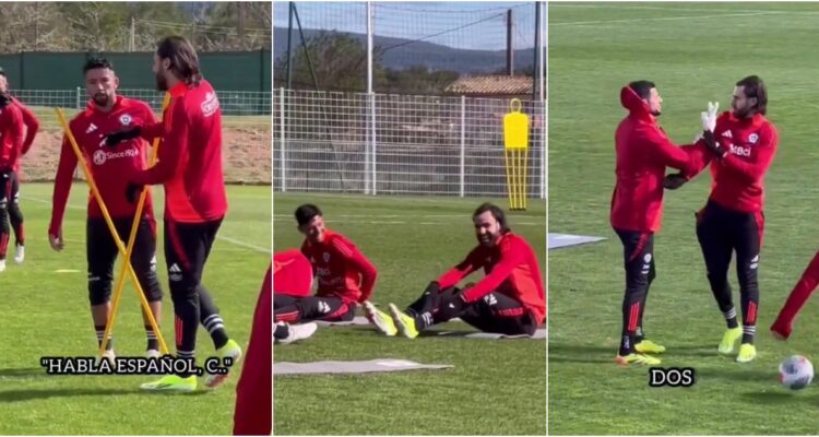 Bromas a Ben Brereton en práctica de La Roja